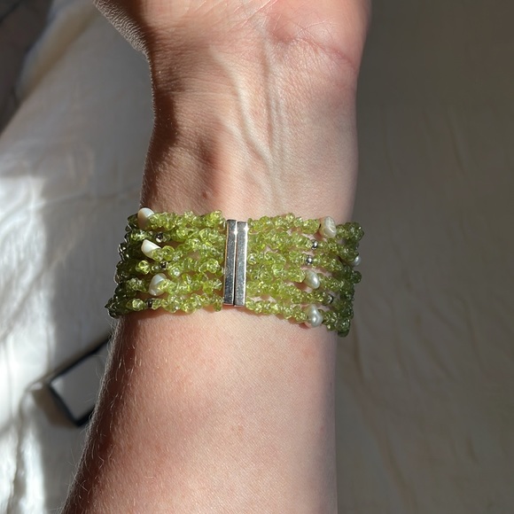 925 Silver Seed Pearl Bracelet - Picture 3 of 6